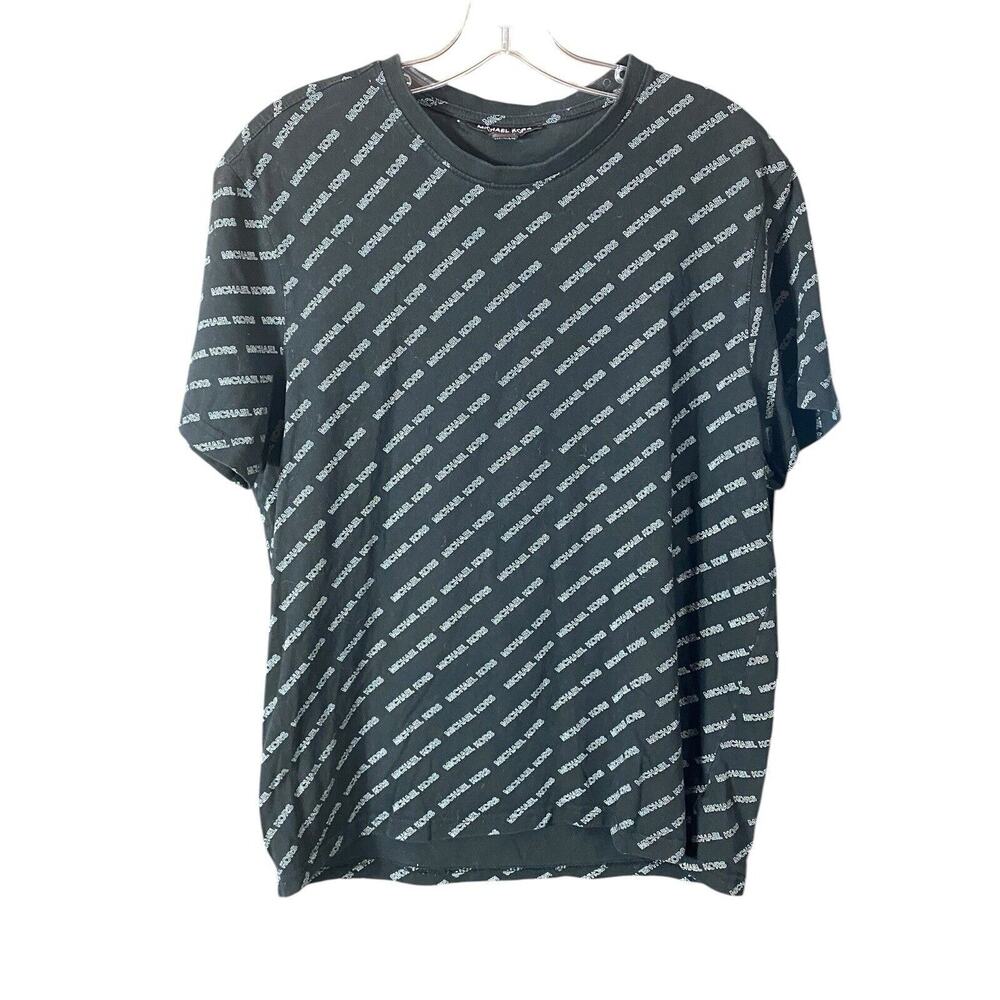 Michael Kors Logo Print Used Men’s T-shirt Size Large